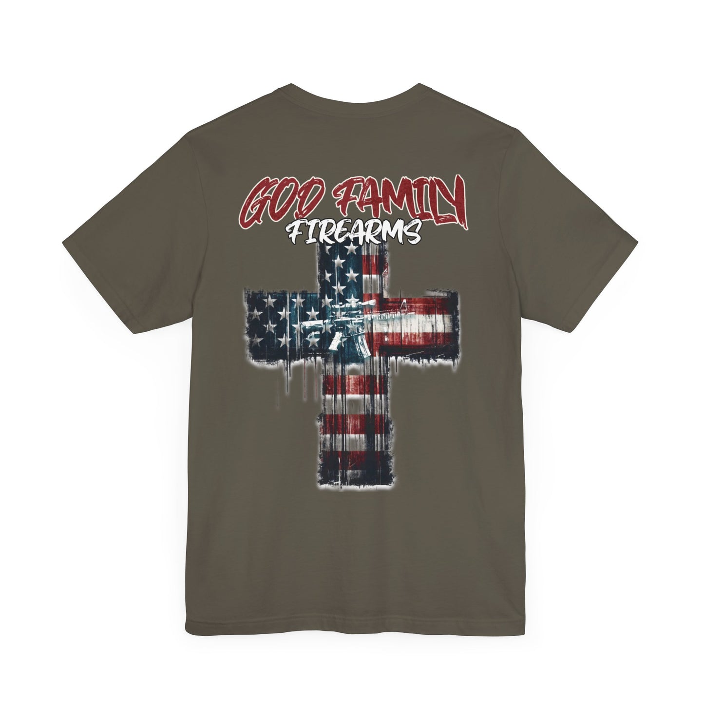 God, family, Firearms - T-Shirt