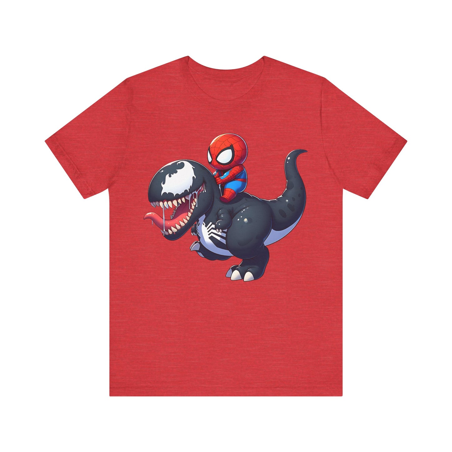 Baby Spidey Riding a Venom Dino- T-Shirt