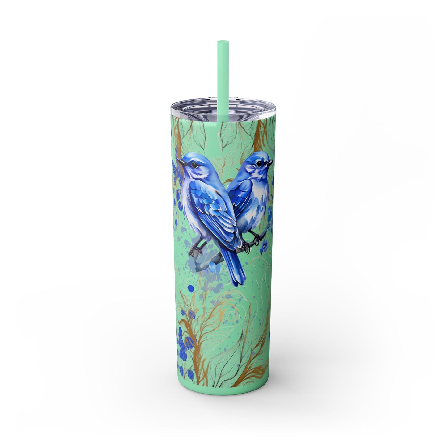 Tumbler Cup Bluebirds Design 20oz