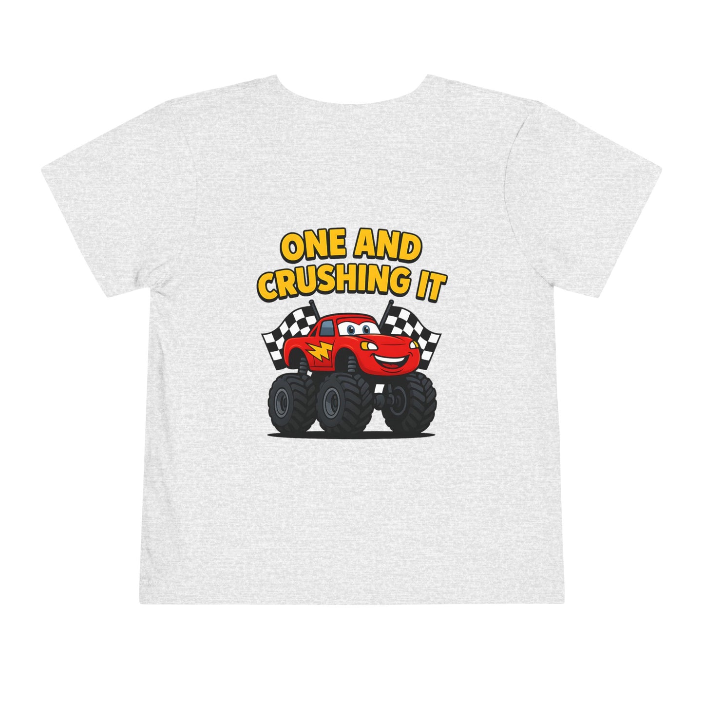 Toddler Tee Lightning McQueen Monster Truck 1st Birthday-Shirt