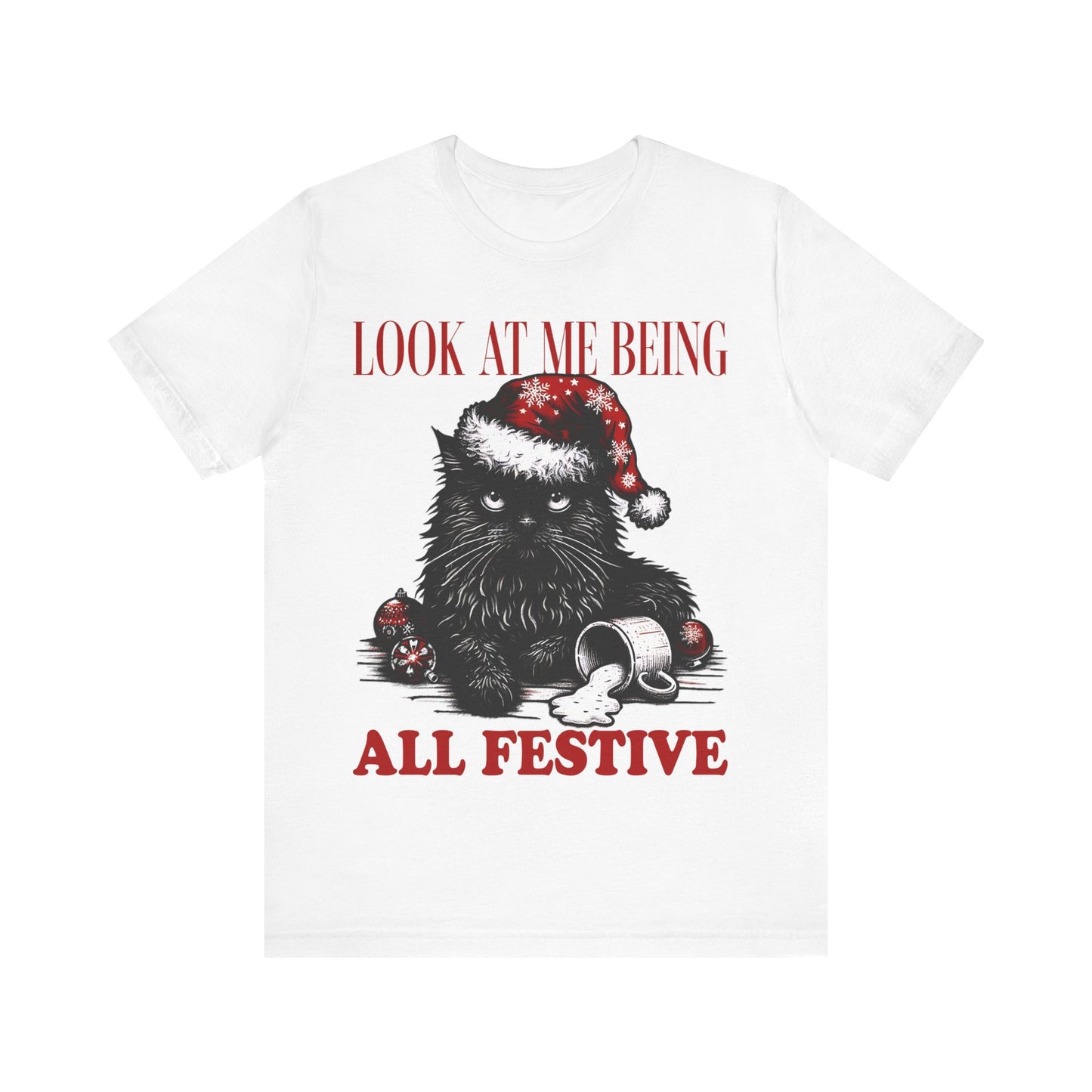 Christmas Cat festive- Tee