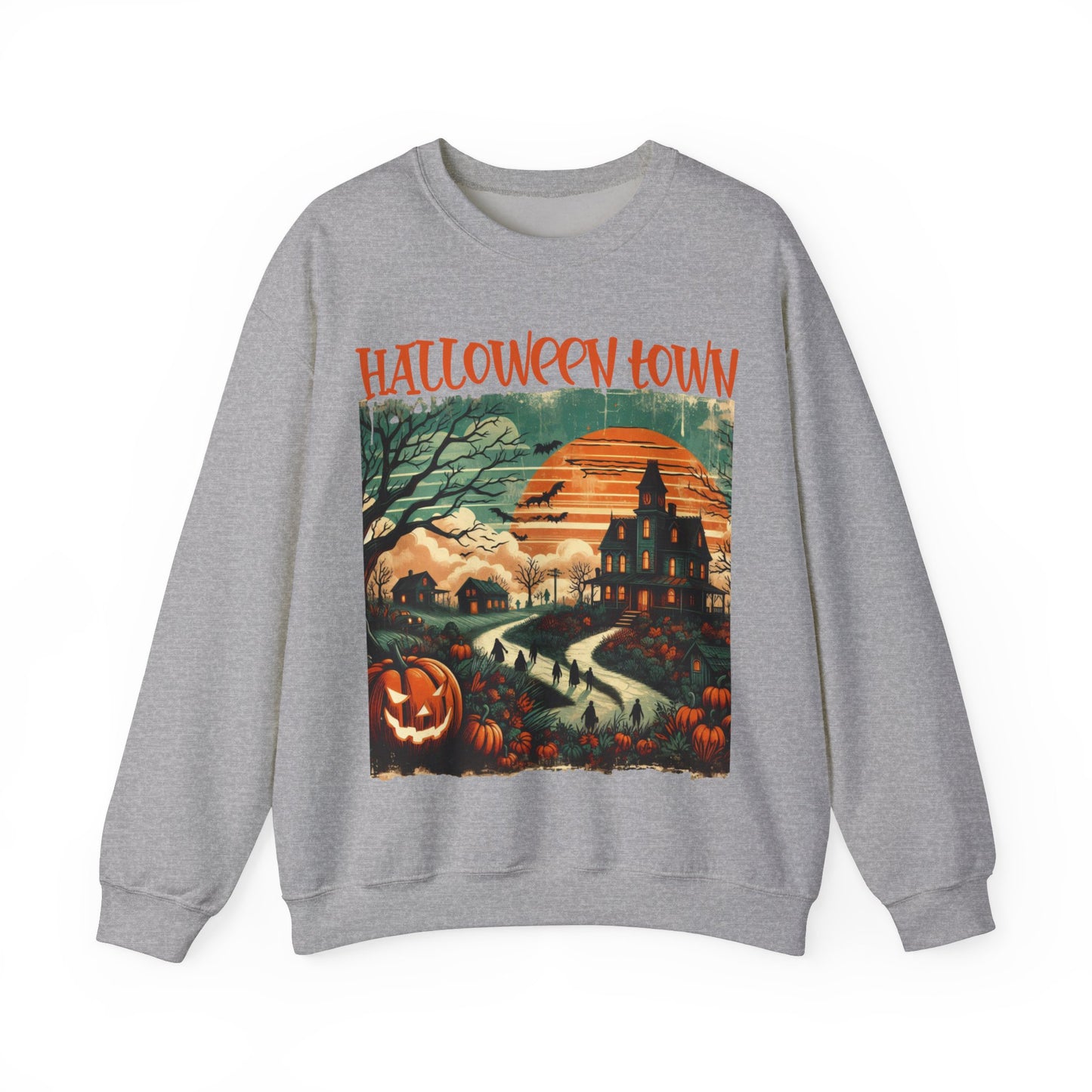 Halloween Town-Unisex Heavy Blend™ Crewneck Sweatshirt