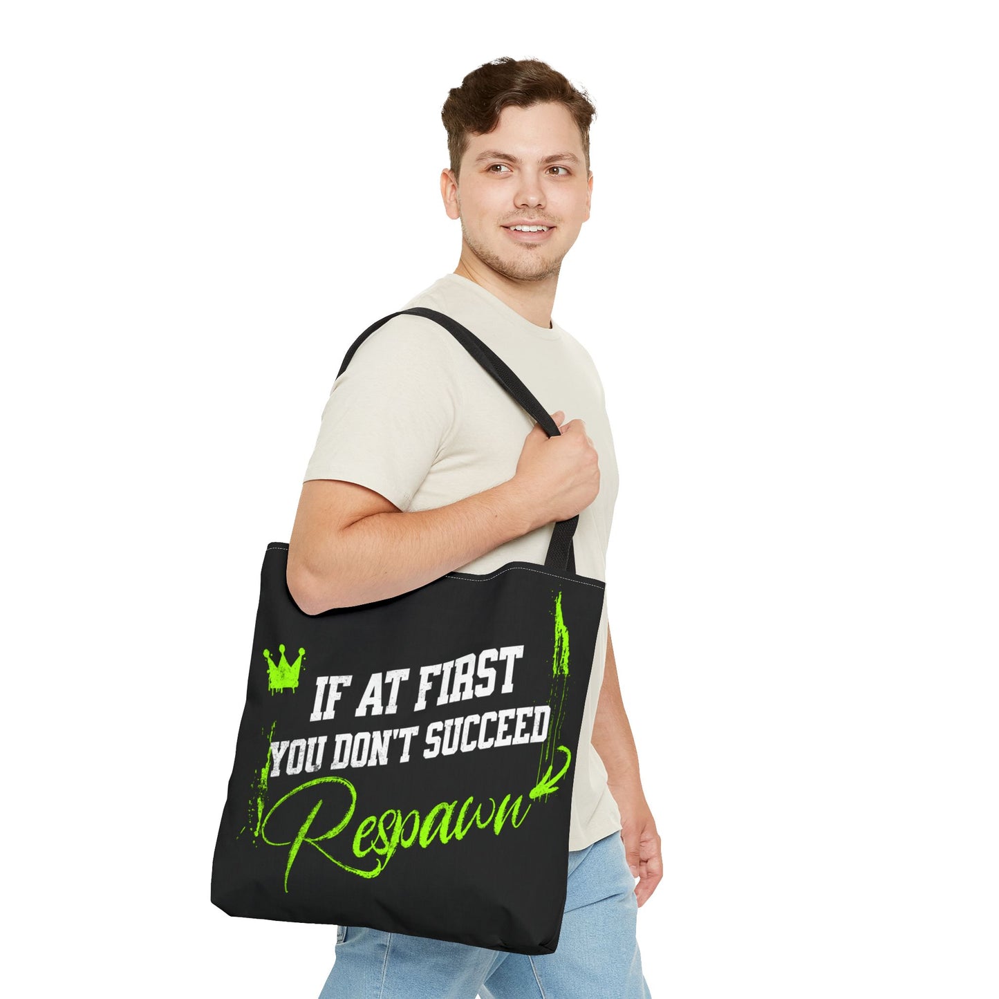 Gaming Bag - 'If at First You Don't Succeed, Respawn'