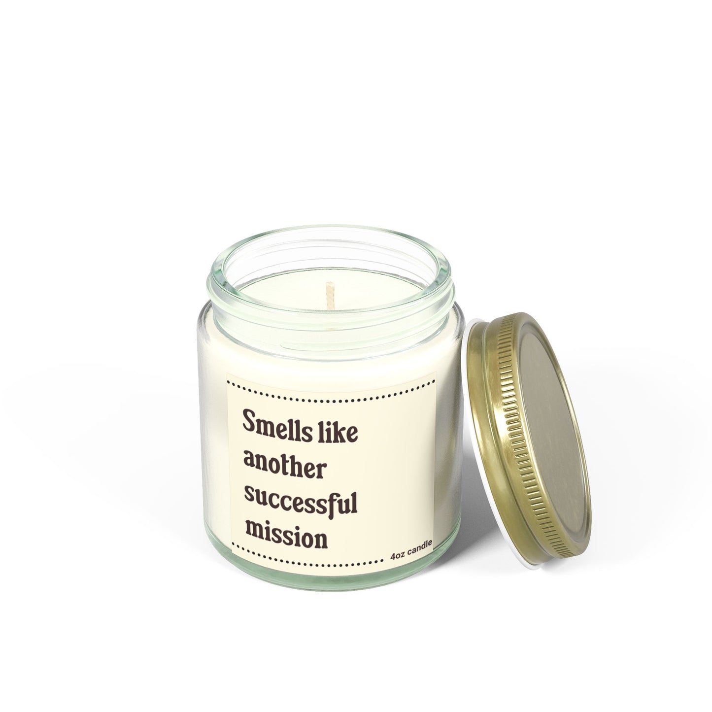 Candle, Gaming Scent, Smells Like Another Successful Mission, Coconut Apricot Wax
