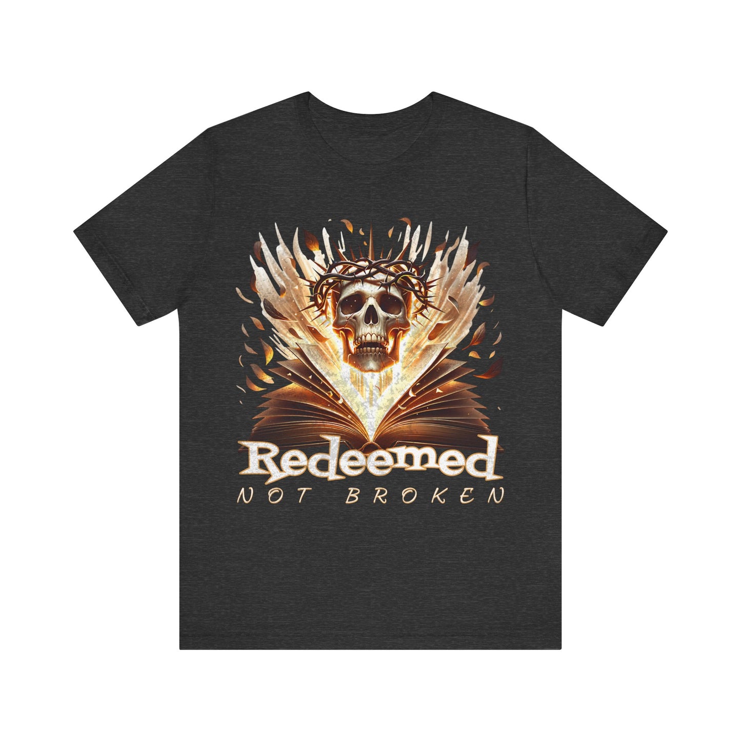 Christain tee- Redeemed Not Broken