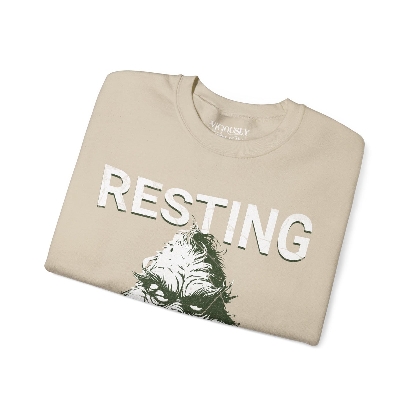 Grinch Resting Grinch Face- Sweatshirt
