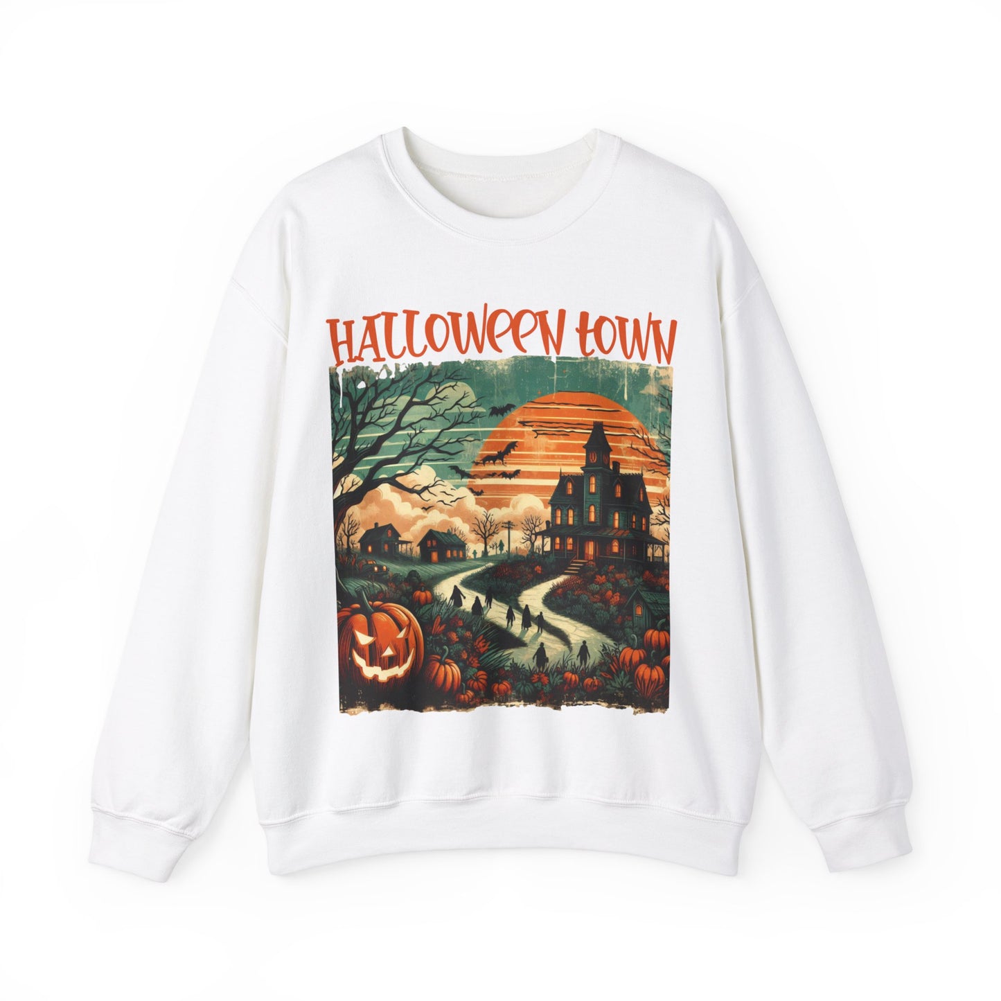 Halloween Town-Unisex Heavy Blend™ Crewneck Sweatshirt