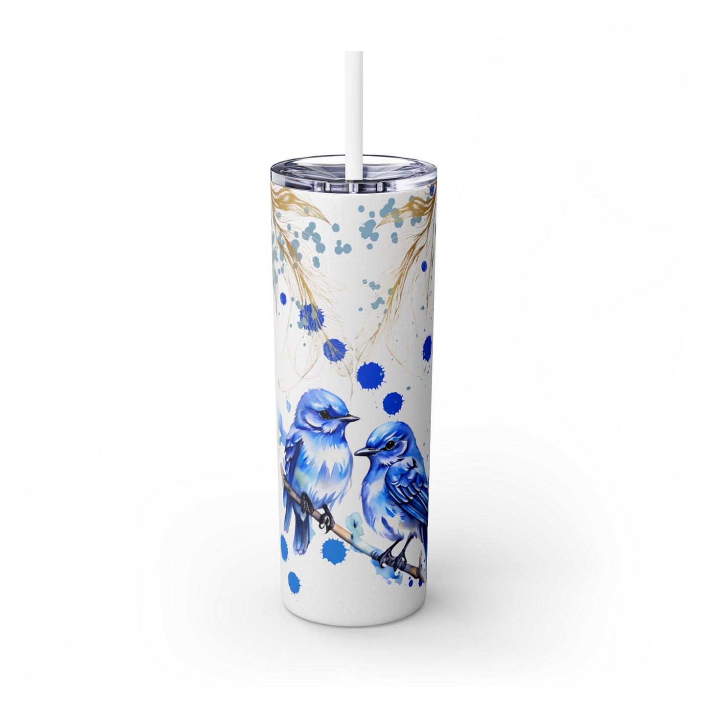 Tumbler Cup Bluebirds Design 20oz