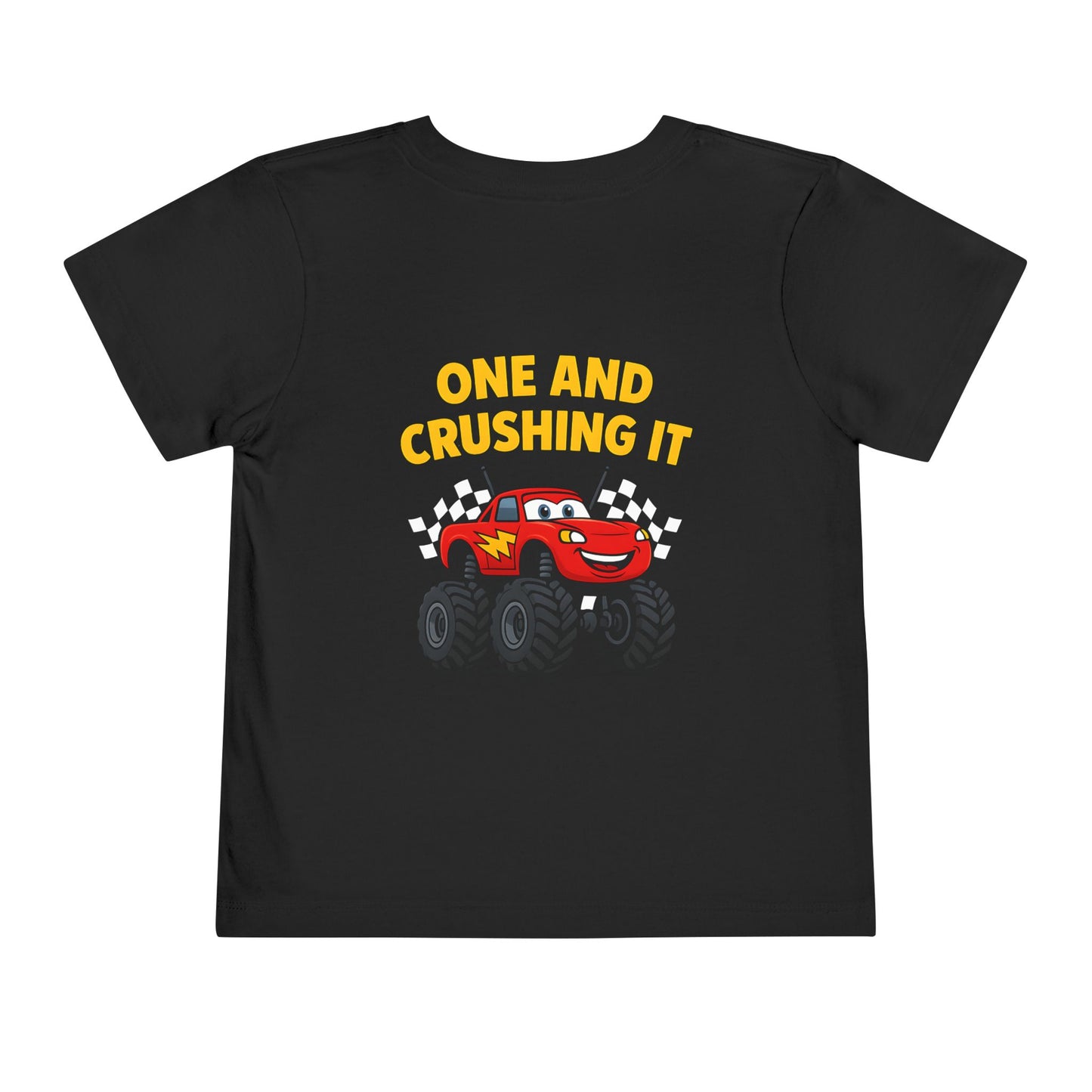 Toddler Tee Lightning McQueen Monster Truck 1st Birthday-Shirt