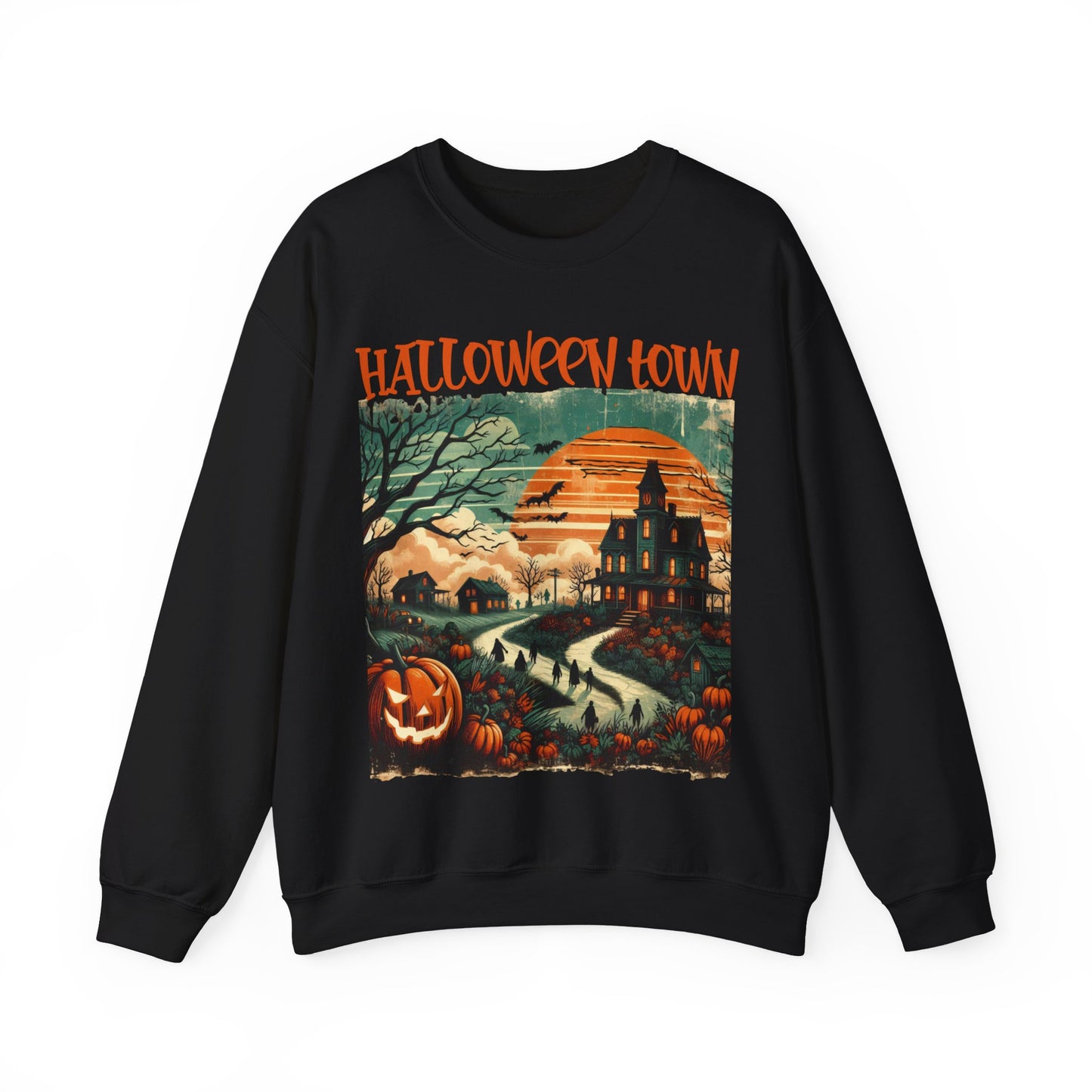 Halloween Town-Unisex Heavy Blend™ Crewneck Sweatshirt