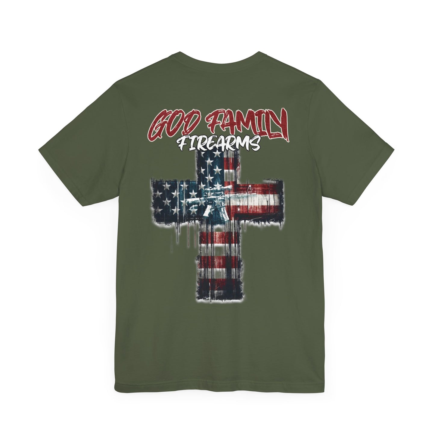 God, family, Firearms - T-Shirt