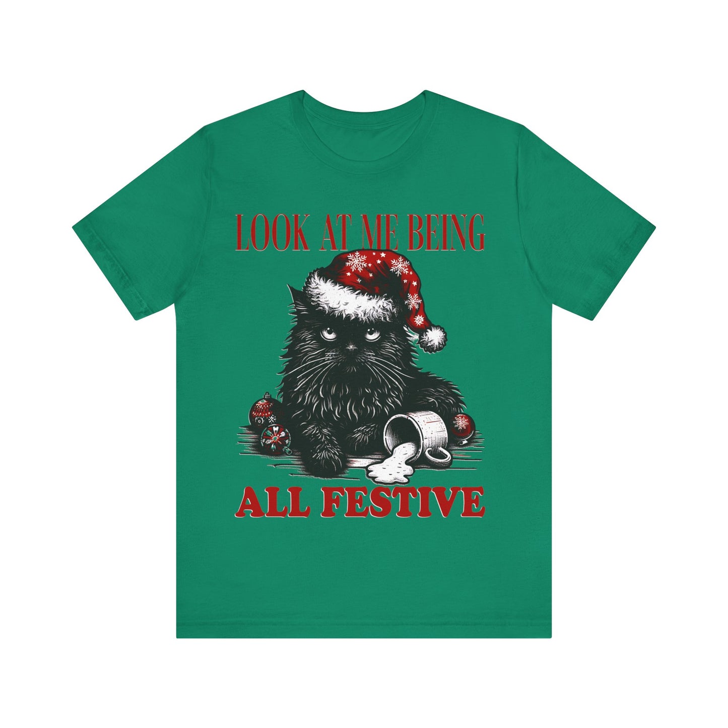 Christmas Cat festive- Tee