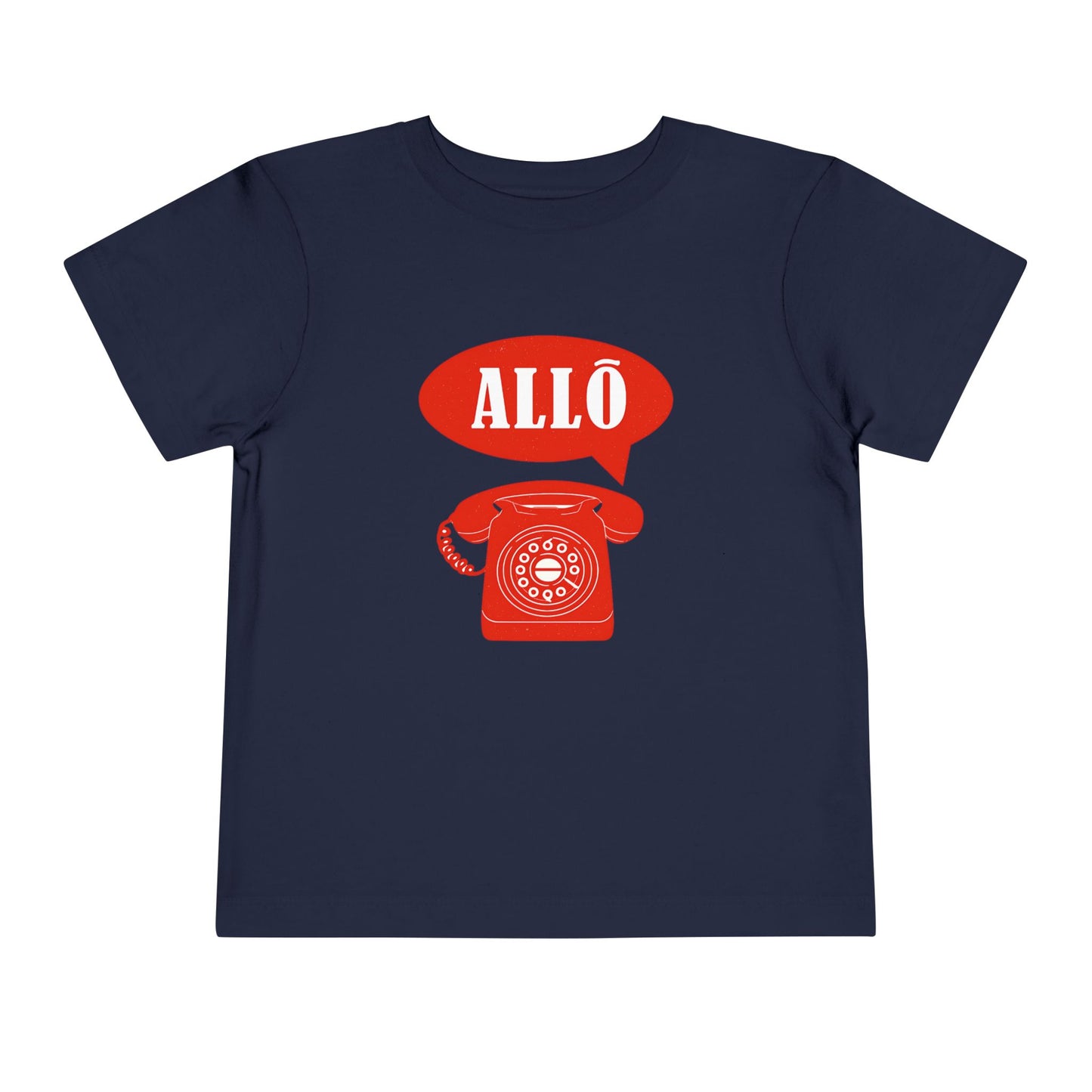 Cute Toddler Short Sleeve Tee- Retro Telephone