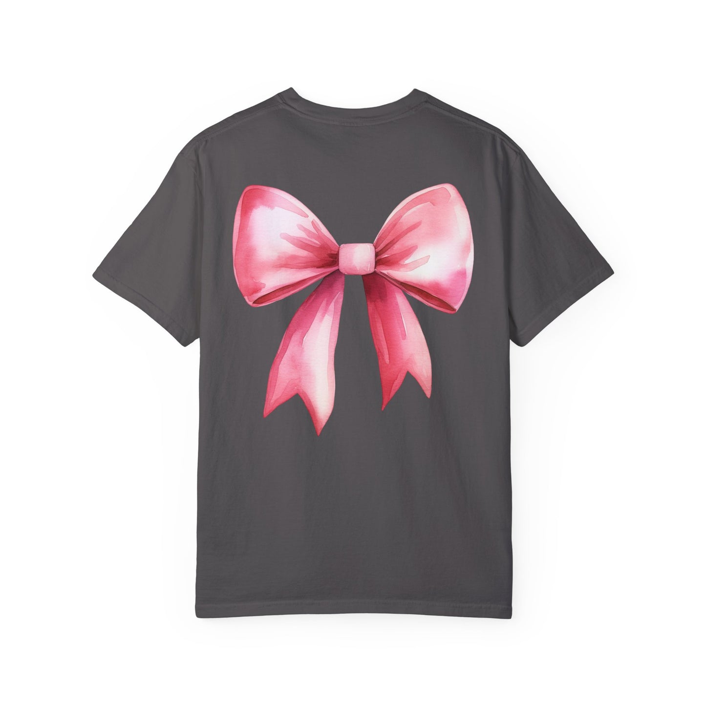Pink Bow- Comfort Colors T-shirt