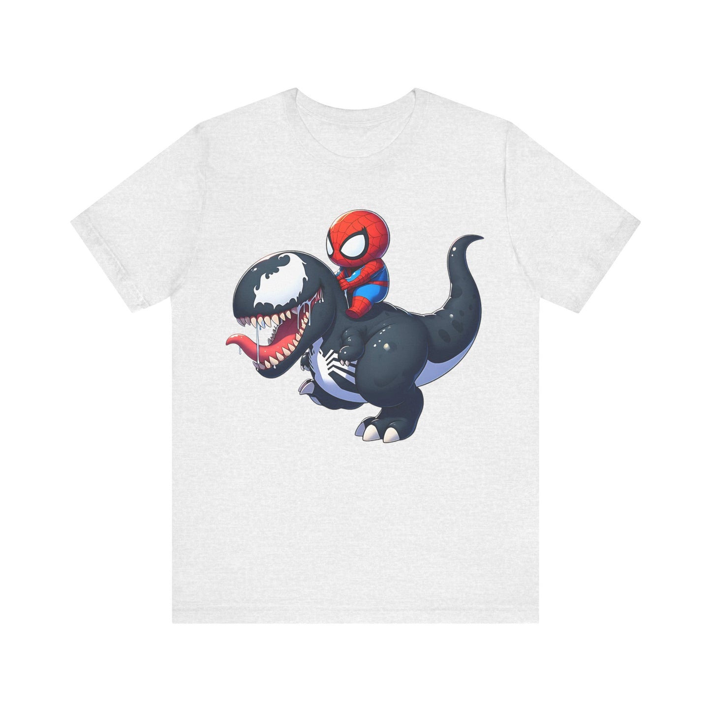 Baby Spidey Riding a Venom Dino- T-Shirt