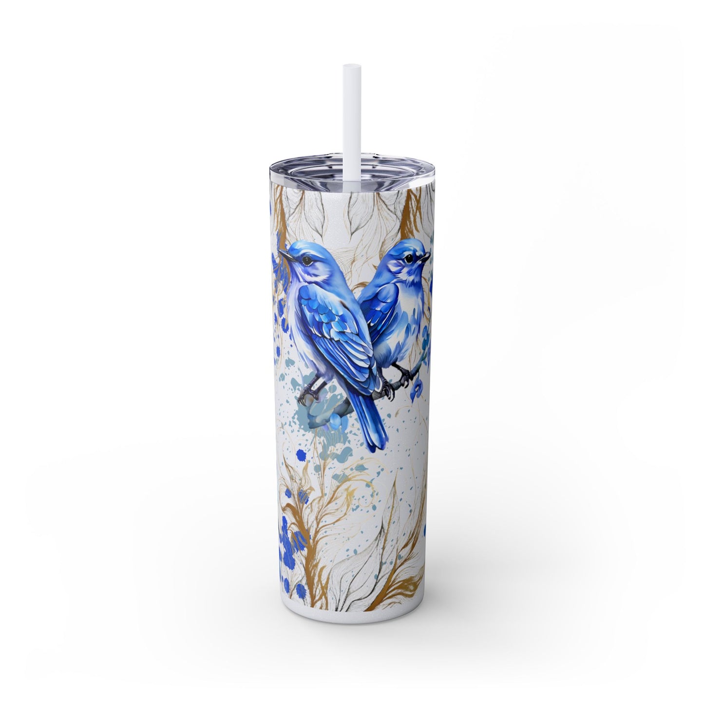 Tumbler Cup Bluebirds Design 20oz