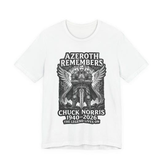 Azeroth Remembers Chuck Norris 1940–2026 - T-Shirt