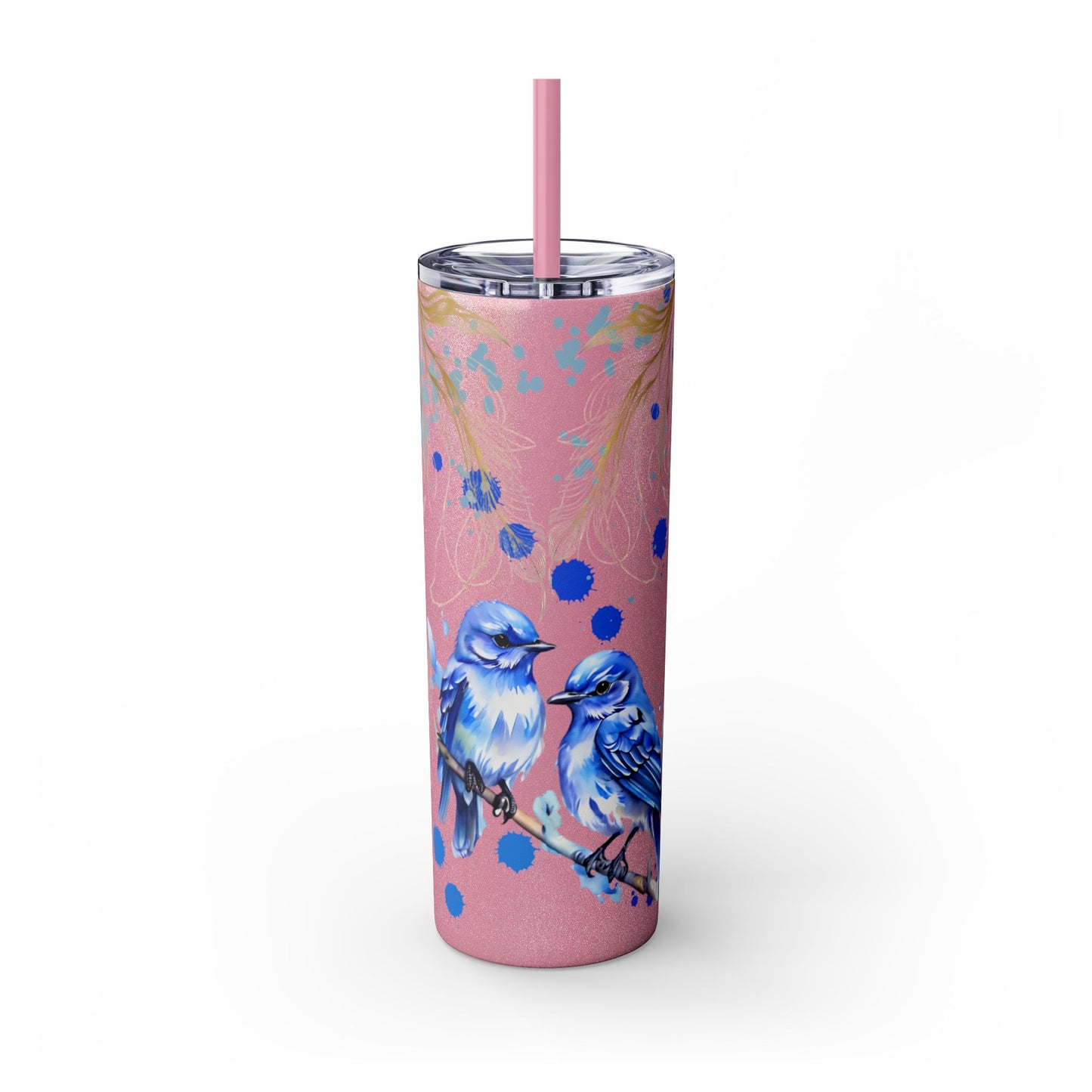 Tumbler Cup Bluebirds Design 20oz