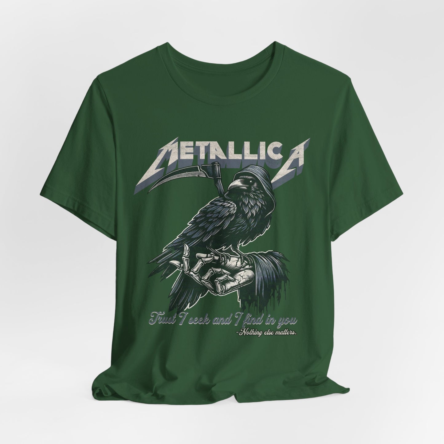 Metallica Inspired Tee - Edgy Rock Graphic T-Shirt