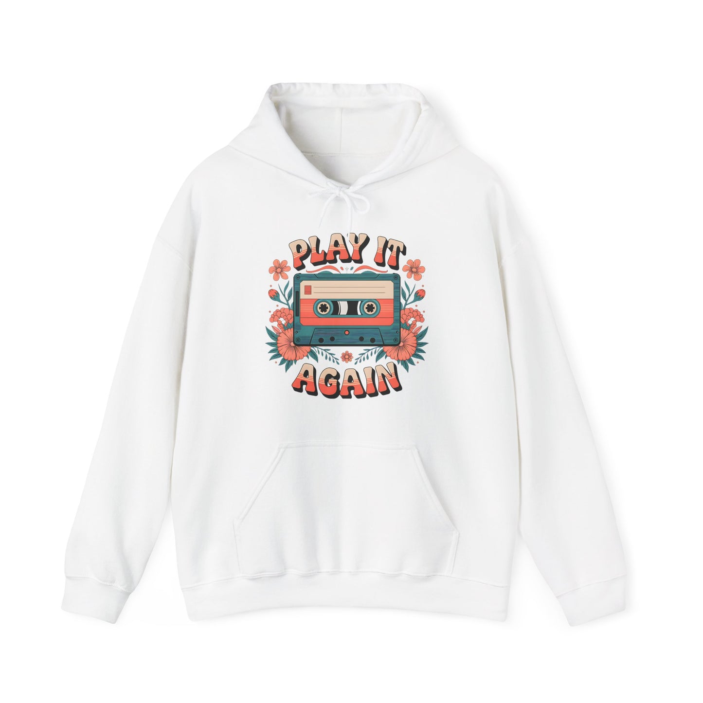 Retro Cassette Tape Hoodie - Play It Again