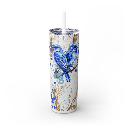 Tumbler Cup Bluebirds Design 20oz