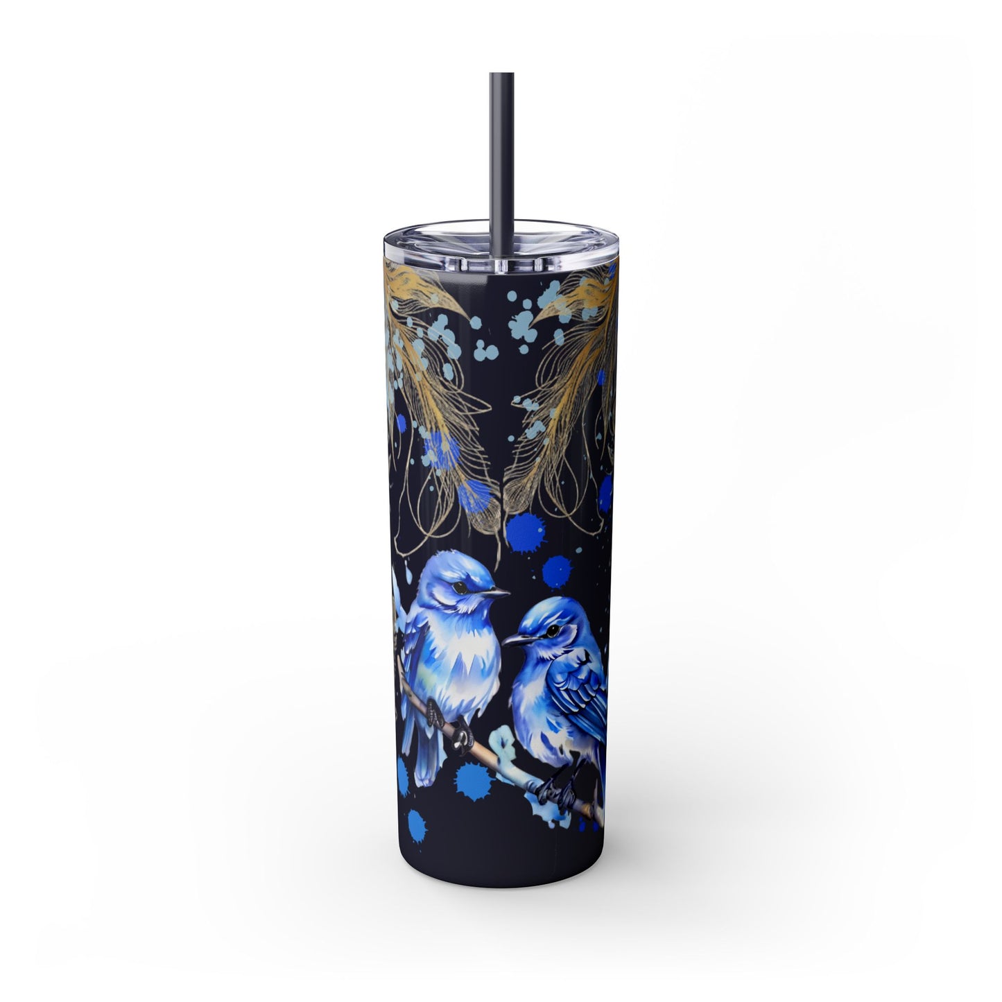 Tumbler Cup Bluebirds Design 20oz