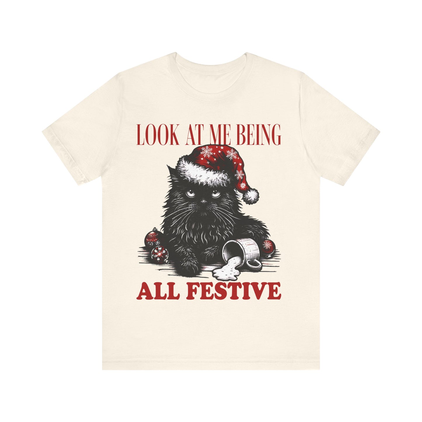 Christmas Cat festive- Tee