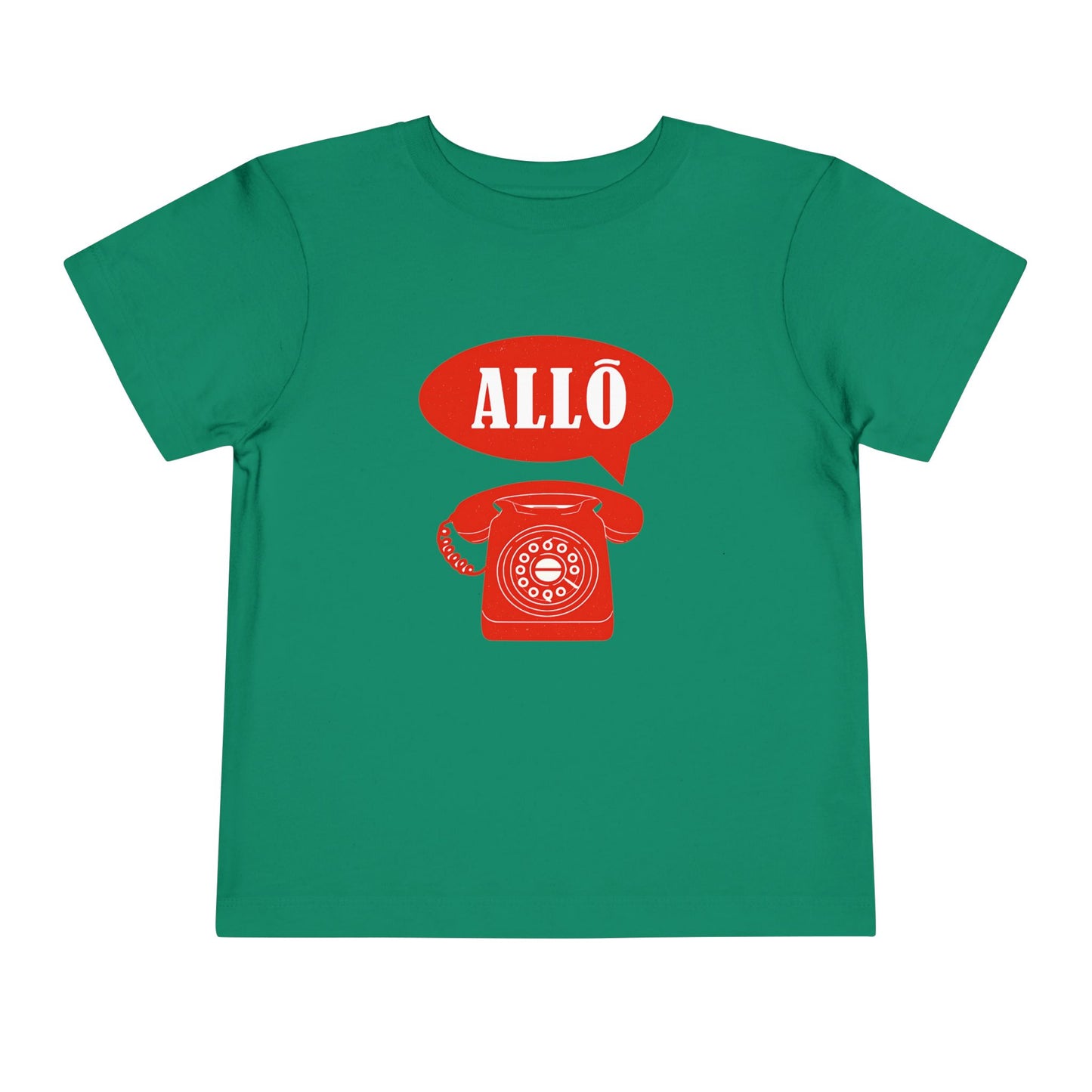 Cute Toddler Short Sleeve Tee- Retro Telephone