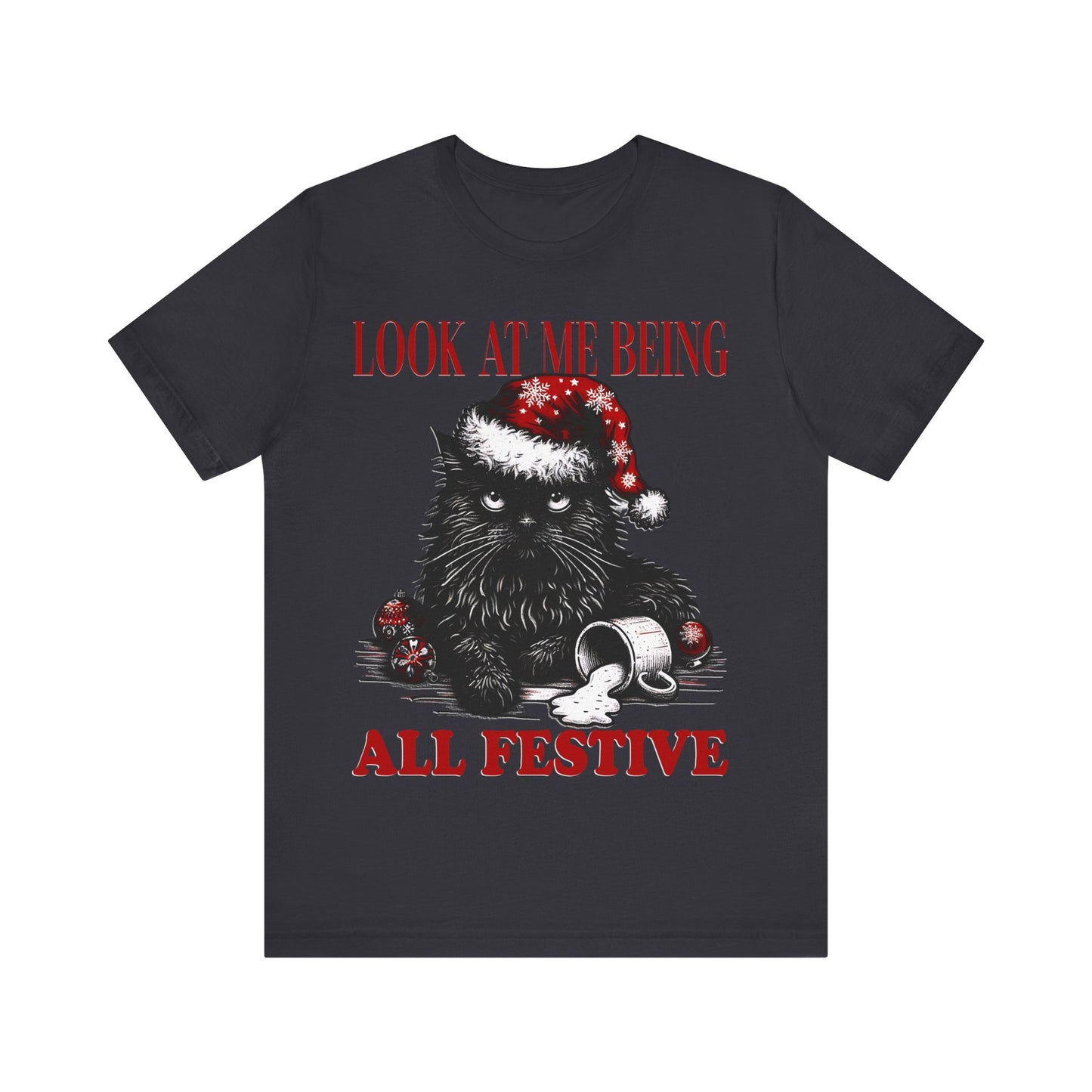 Christmas Cat festive- Tee