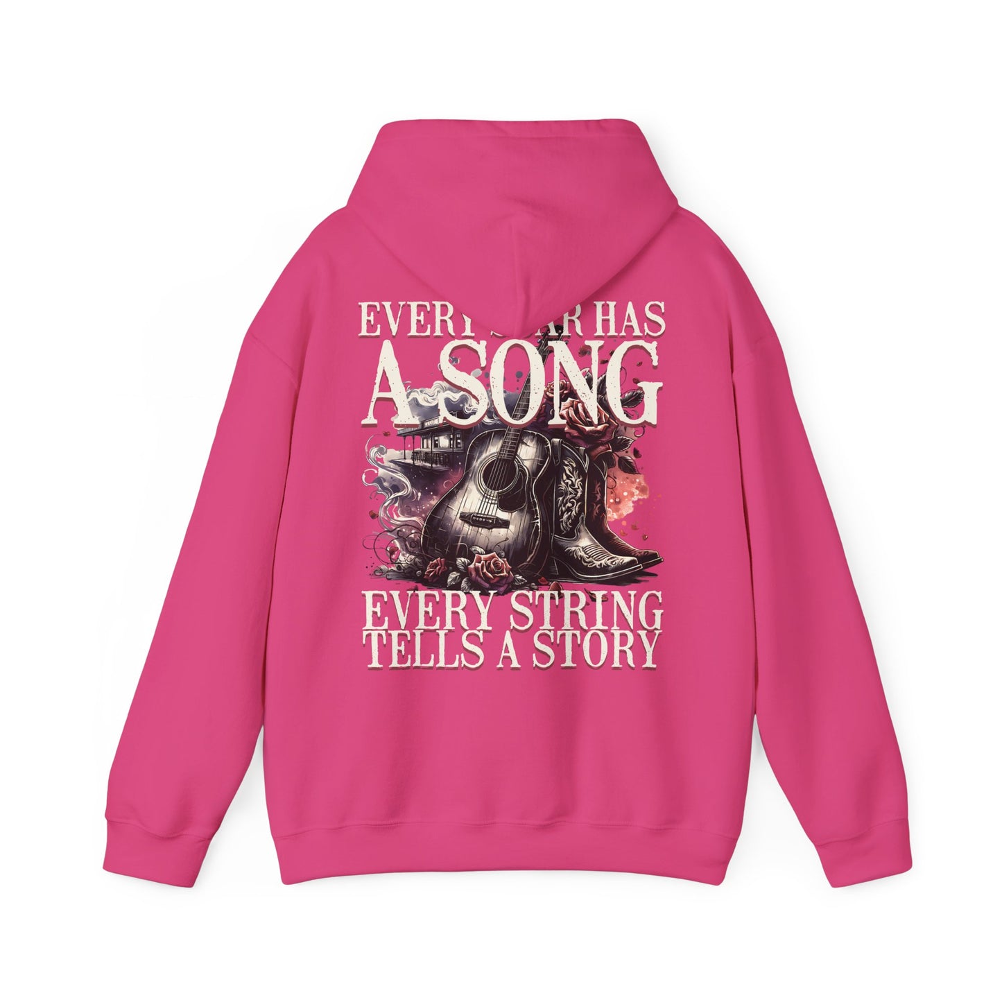 Hooded Sweatshirt - Every Scar Has A Song, Every String Tells A Story