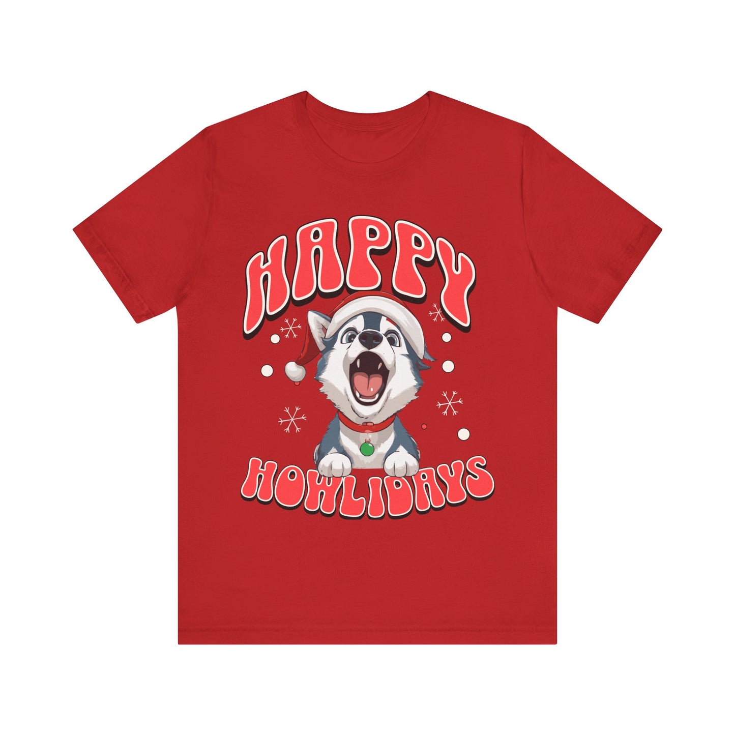 Christmas dog t-shirt | Funny Shirt | Funny dog christmas | Graphic T-Shirt | Gift for Her | Christmas T-shirt | Dog Mom| Howling Dog Tee