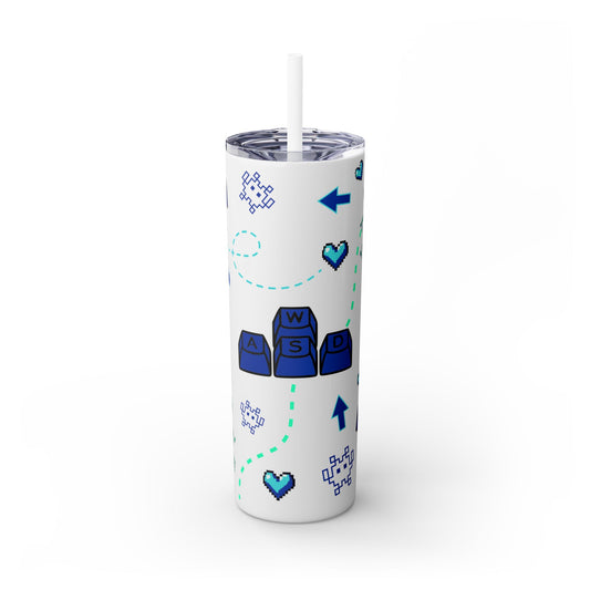 Gaming Tumbler - I Like the Way You Move, 20oz Skinny Tumbler with Straw