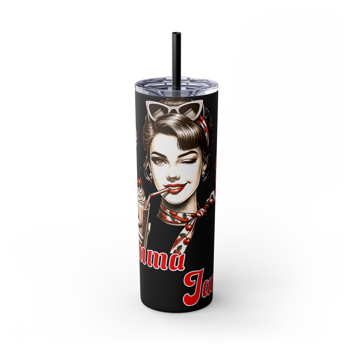 One bad mamma jamma vintage Skinny Tumbler