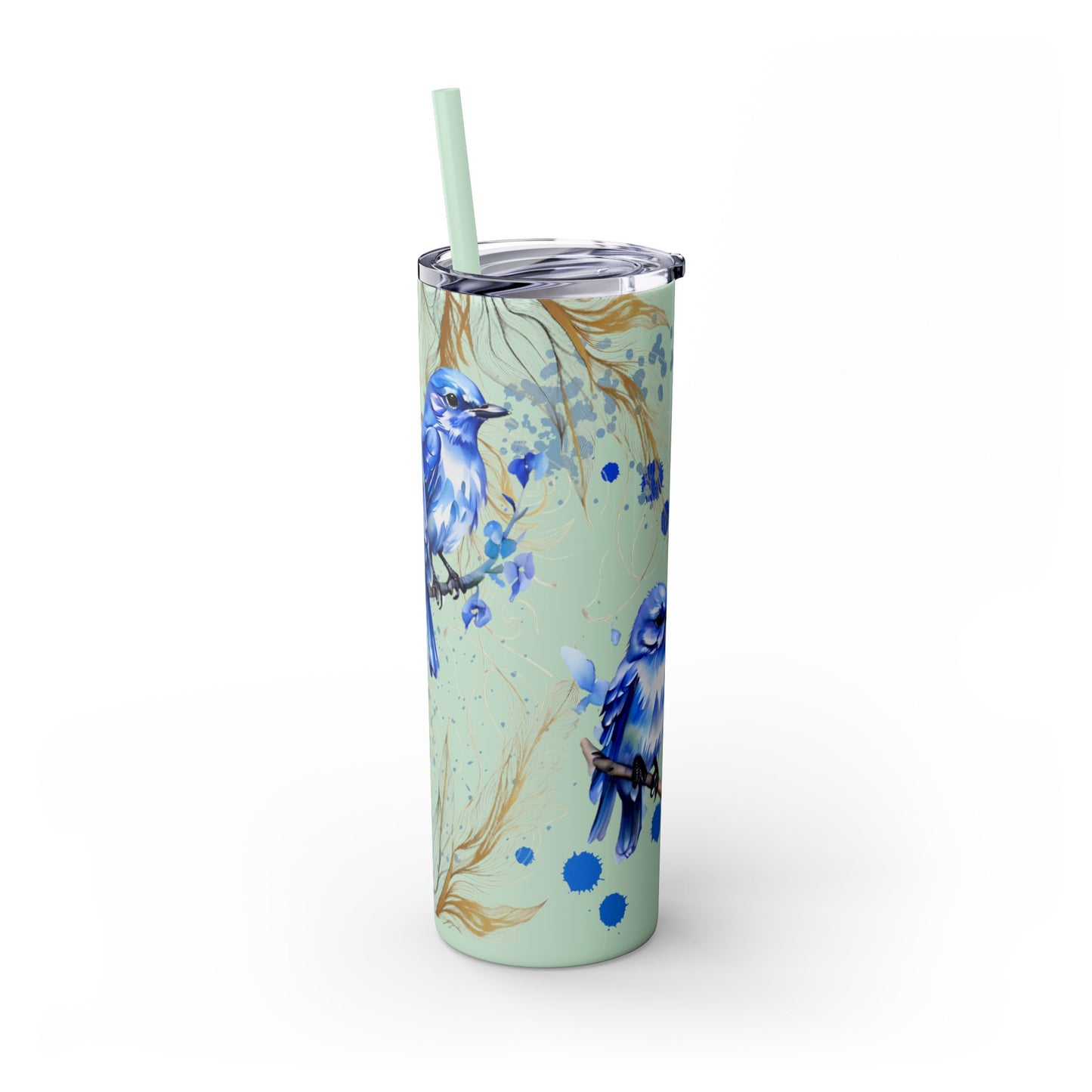 Tumbler Cup Bluebirds Design 20oz