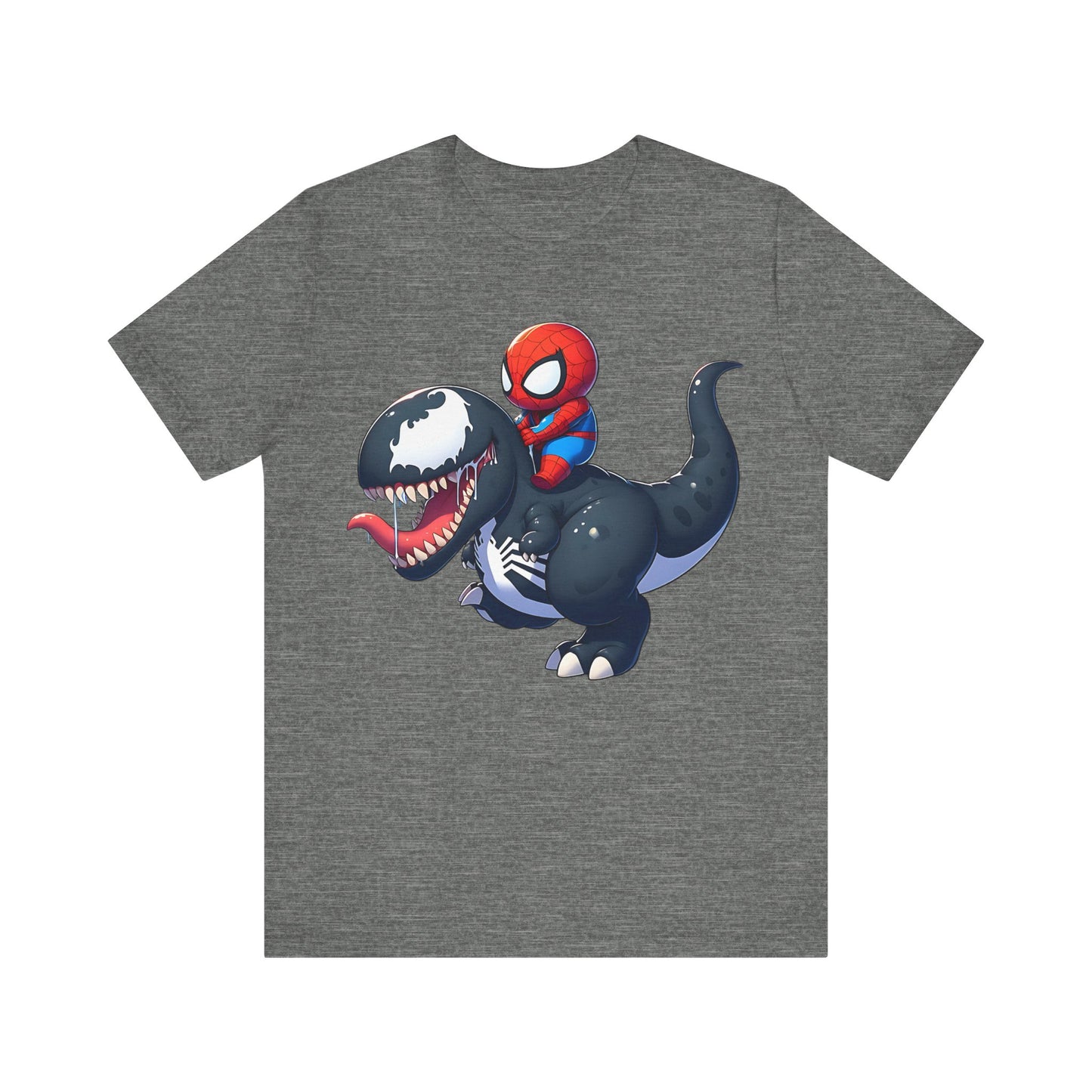 Baby Spidey Riding a Venom Dino- T-Shirt