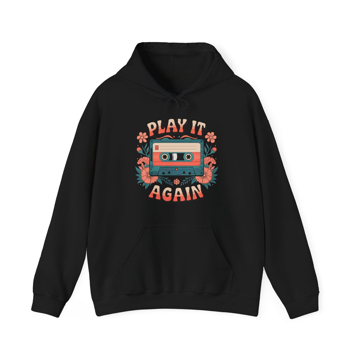 Retro Cassette Tape Hoodie - Play It Again