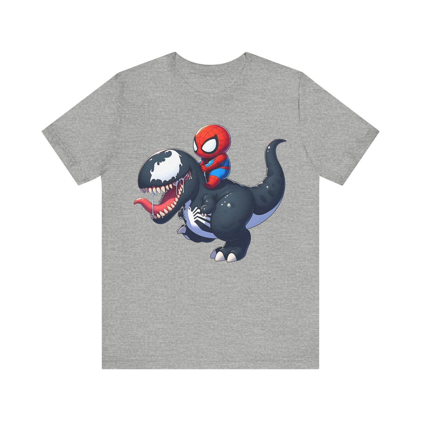Baby Spidey Riding a Venom Dino- T-Shirt