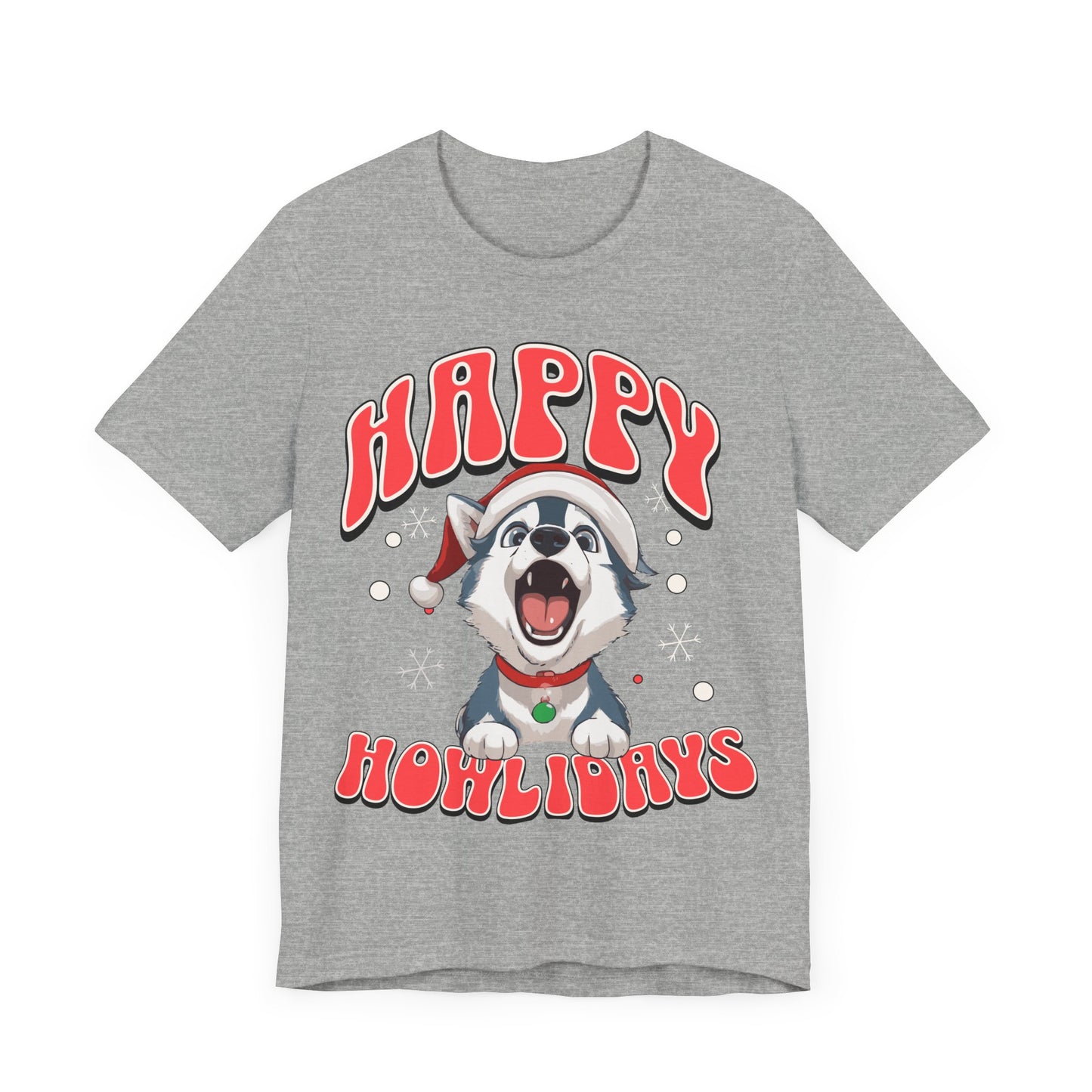 Christmas dog t-shirt | Funny Shirt | Funny dog christmas | Graphic T-Shirt | Gift for Her | Christmas T-shirt | Dog Mom| Howling Dog Tee