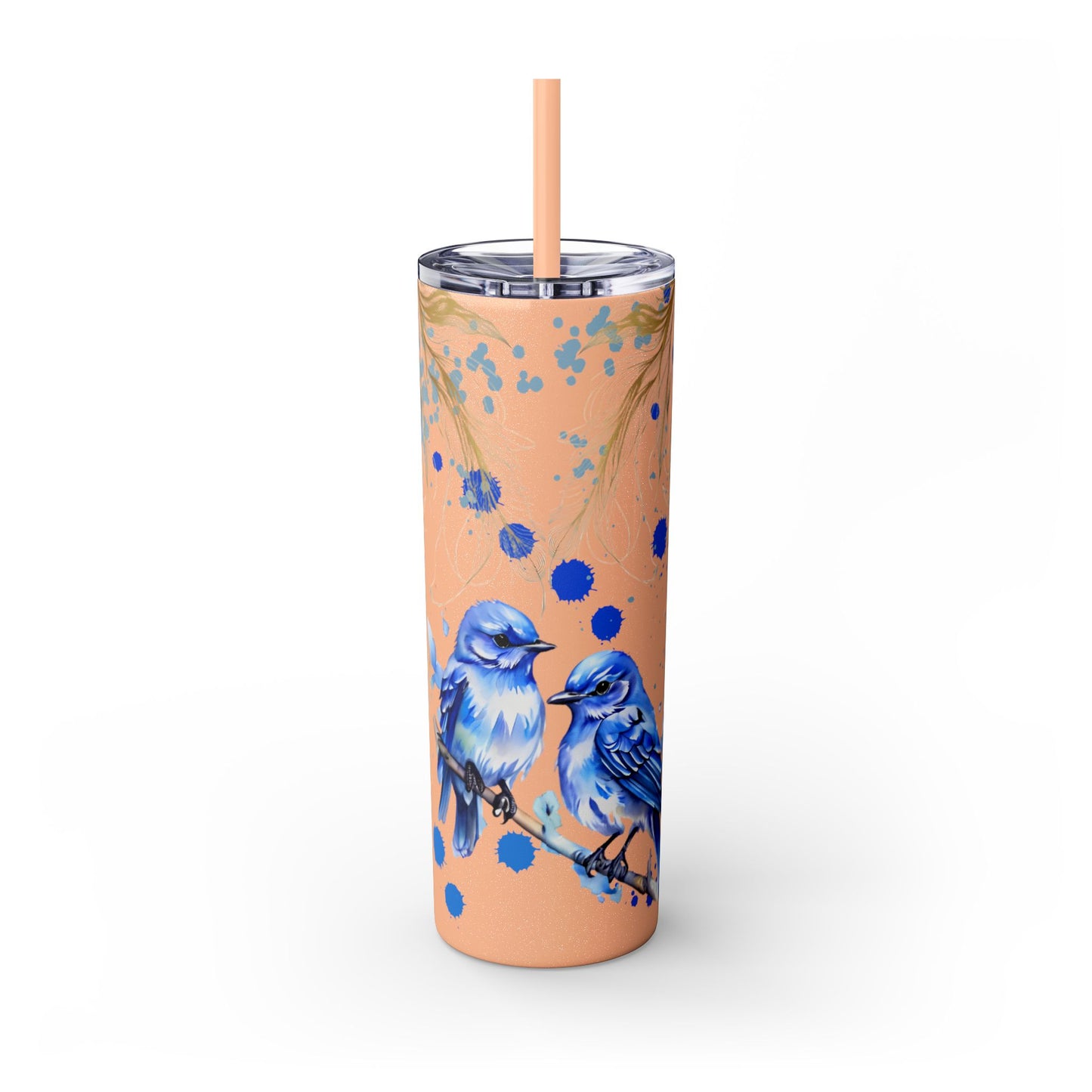 Tumbler Cup Bluebirds Design 20oz