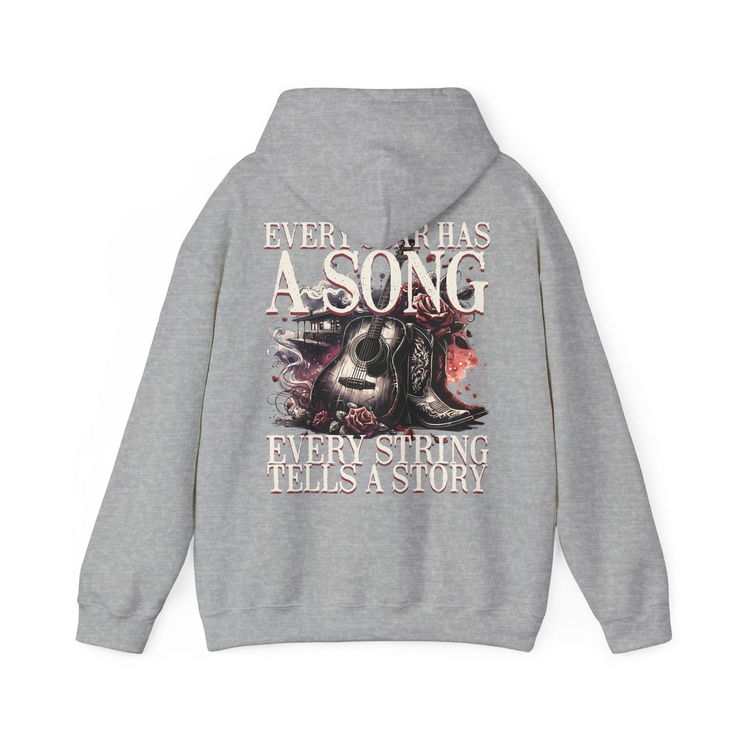 Hooded Sweatshirt - Every Scar Has A Song, Every String Tells A Story
