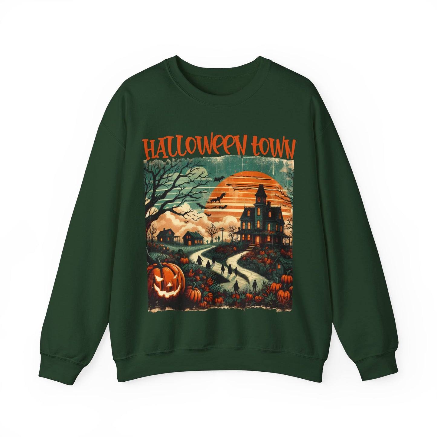 Halloween Town-Unisex Heavy Blend™ Crewneck Sweatshirt
