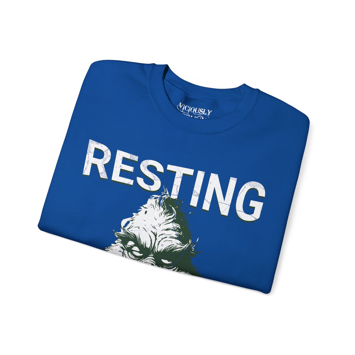 Grinch Resting Grinch Face- Sweatshirt