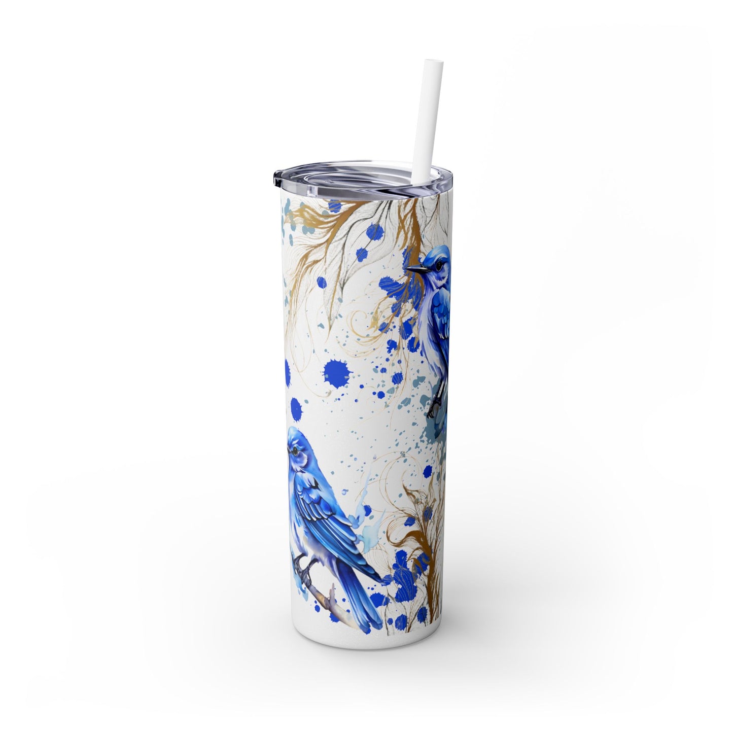 Tumbler Cup Bluebirds Design 20oz