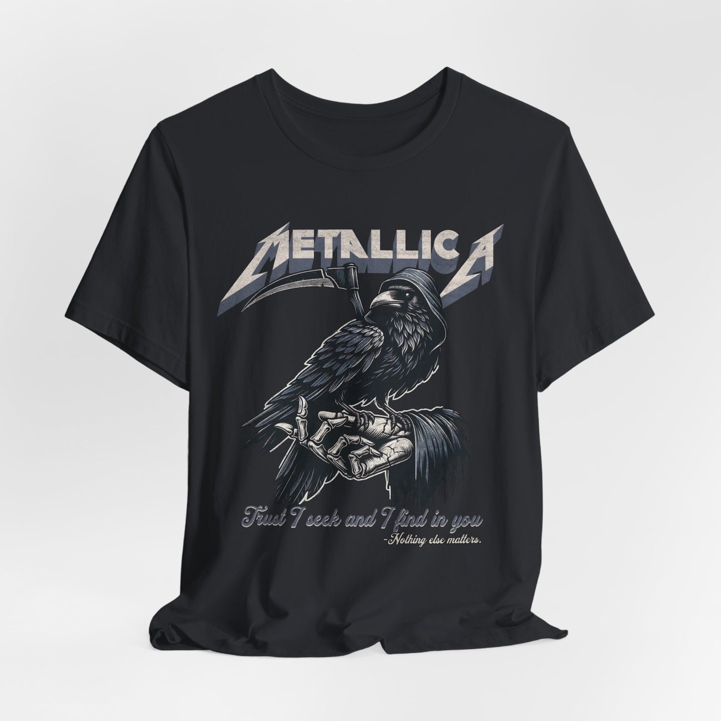 Metallica Inspired Tee - Edgy Rock Graphic T-Shirt