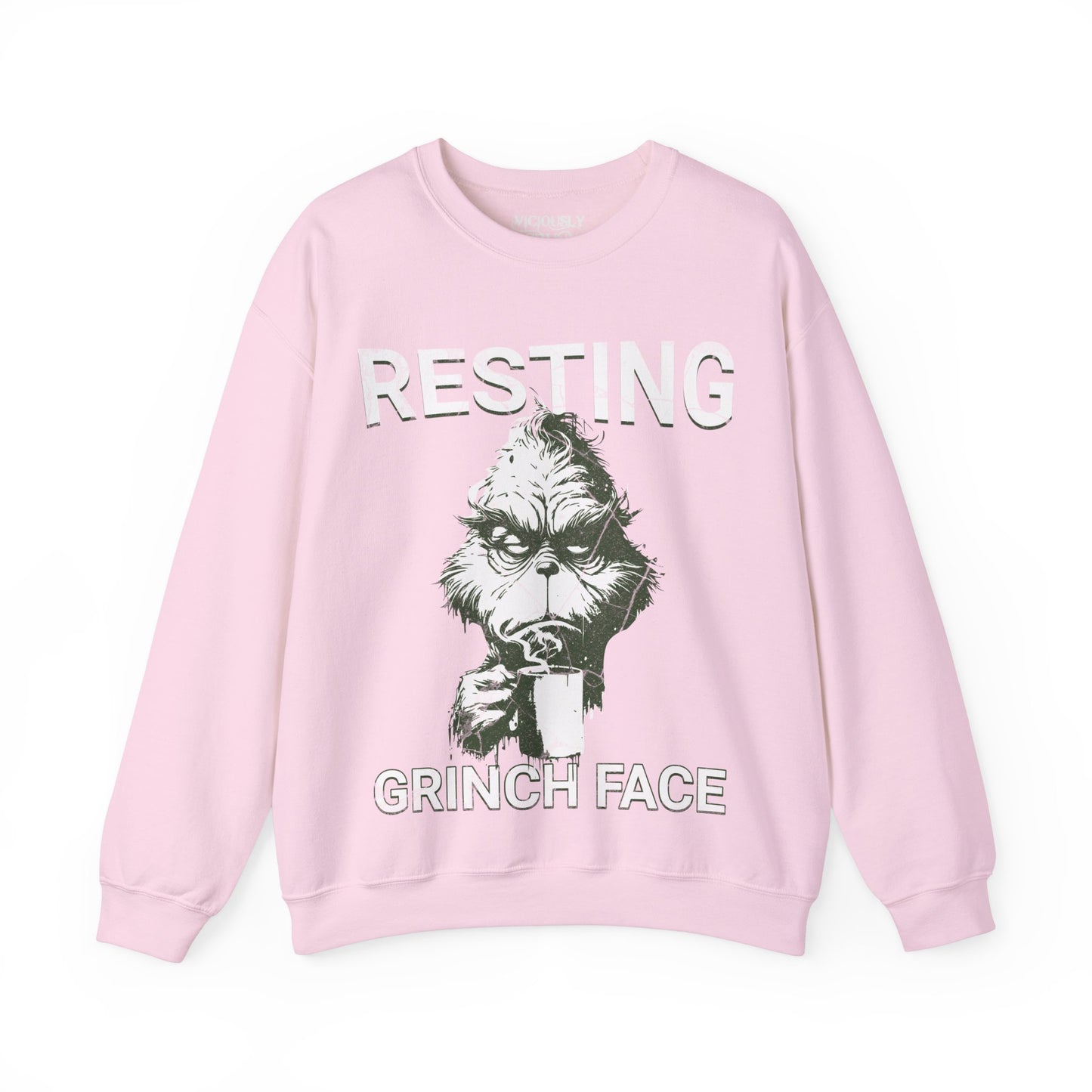 Grinch Resting Grinch Face- Sweatshirt