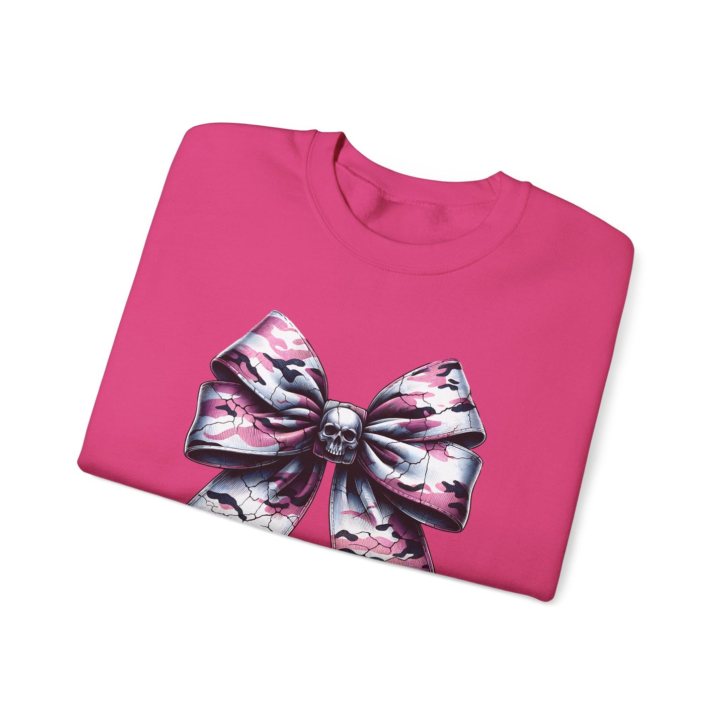 Pink Camo Bow Sweatshirt, Coquette Valentine's Day Heart Bow Sweatshirt, Retro Valentine Shirt, Valentines Day Bow Shirt, Coquette Bow T