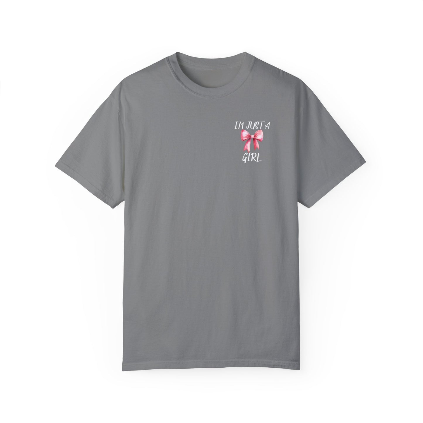 Pink Bow- Comfort Colors T-shirt