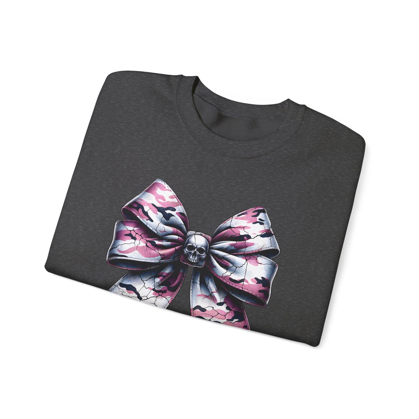 Pink Camo Bow Sweatshirt, Coquette Valentine's Day Heart Bow Sweatshirt, Retro Valentine Shirt, Valentines Day Bow Shirt, Coquette Bow T