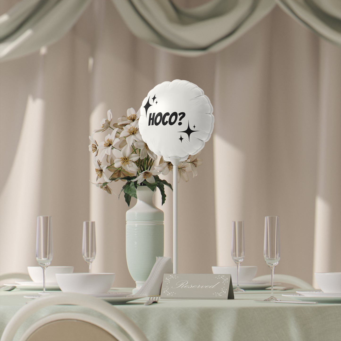Hoco? Balloon (Round and Heart-shaped), 6"