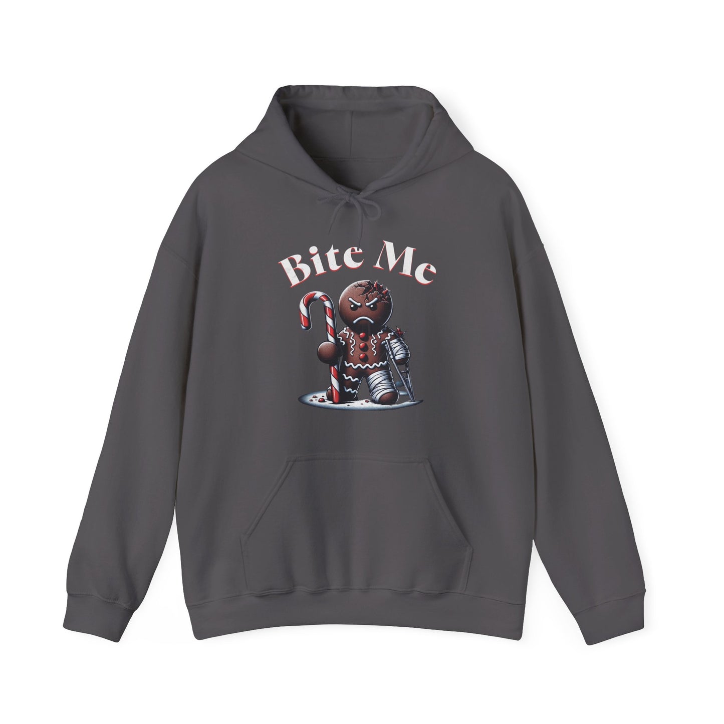 Funny Gingerbread Man Bite Me- Hoodie